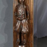 Important Miroir Régional en Chêne – Début XXe