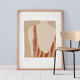 Framed female figure giclee art print 50x70cm