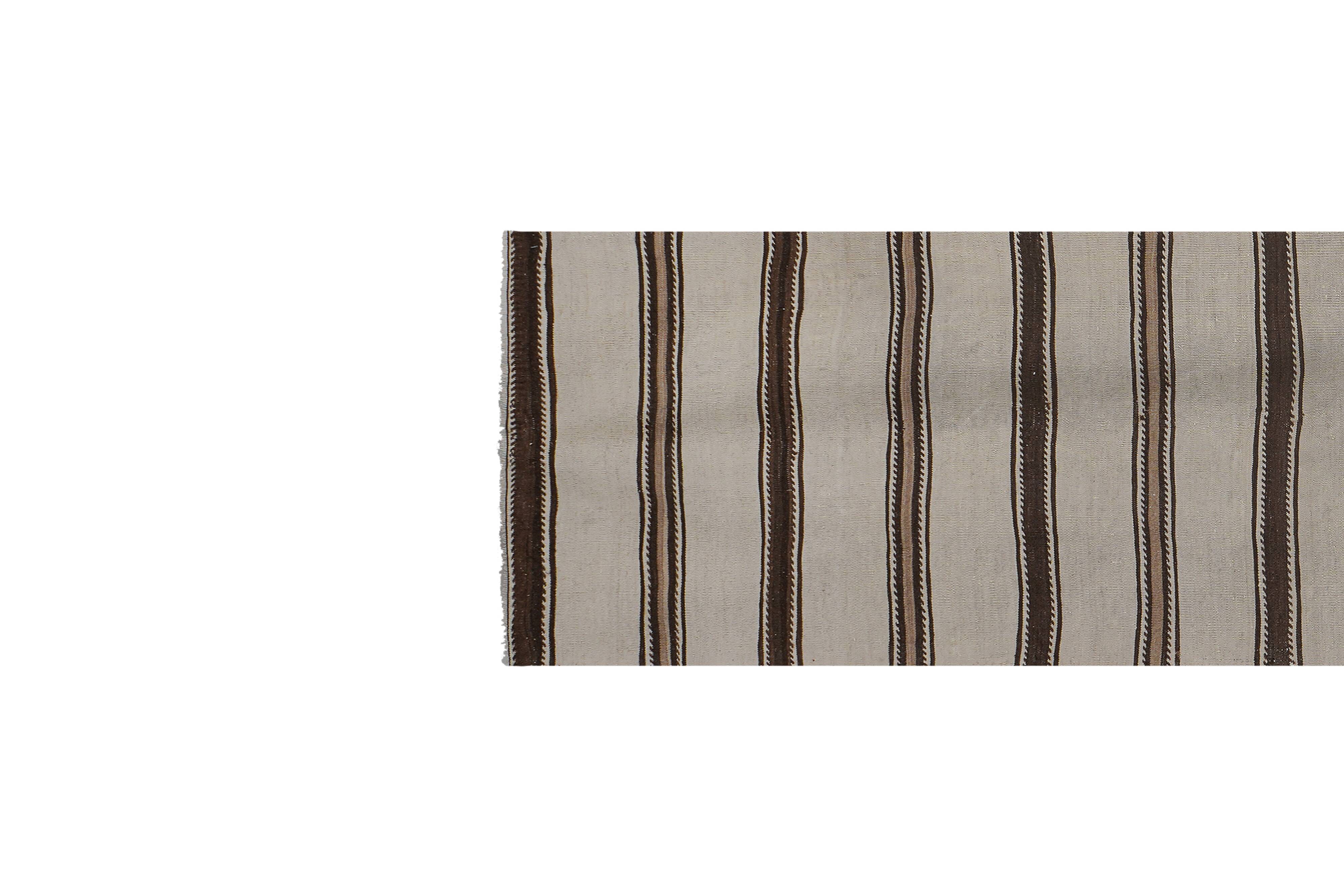 Vintage Turkish Oushak Handwoven Rug 78x288 cm