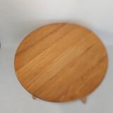 Brutalist oak coffee table