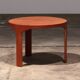 Wooden side table with vintage 70s