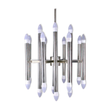 Mid-20th century chrome chandelier, Sciolari distributed by Lightolier