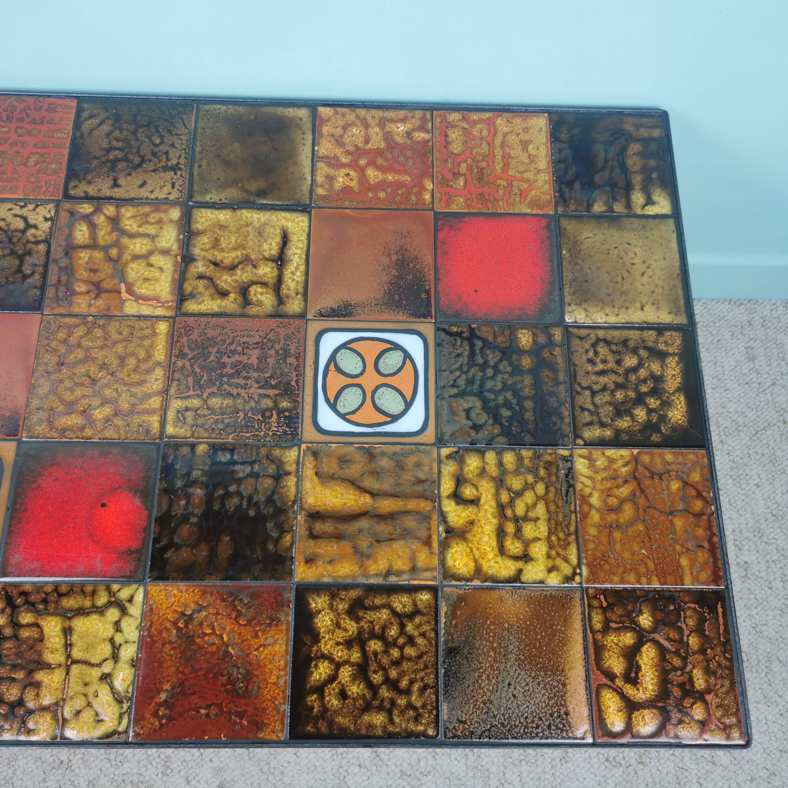 Ceramic coffee table 60's