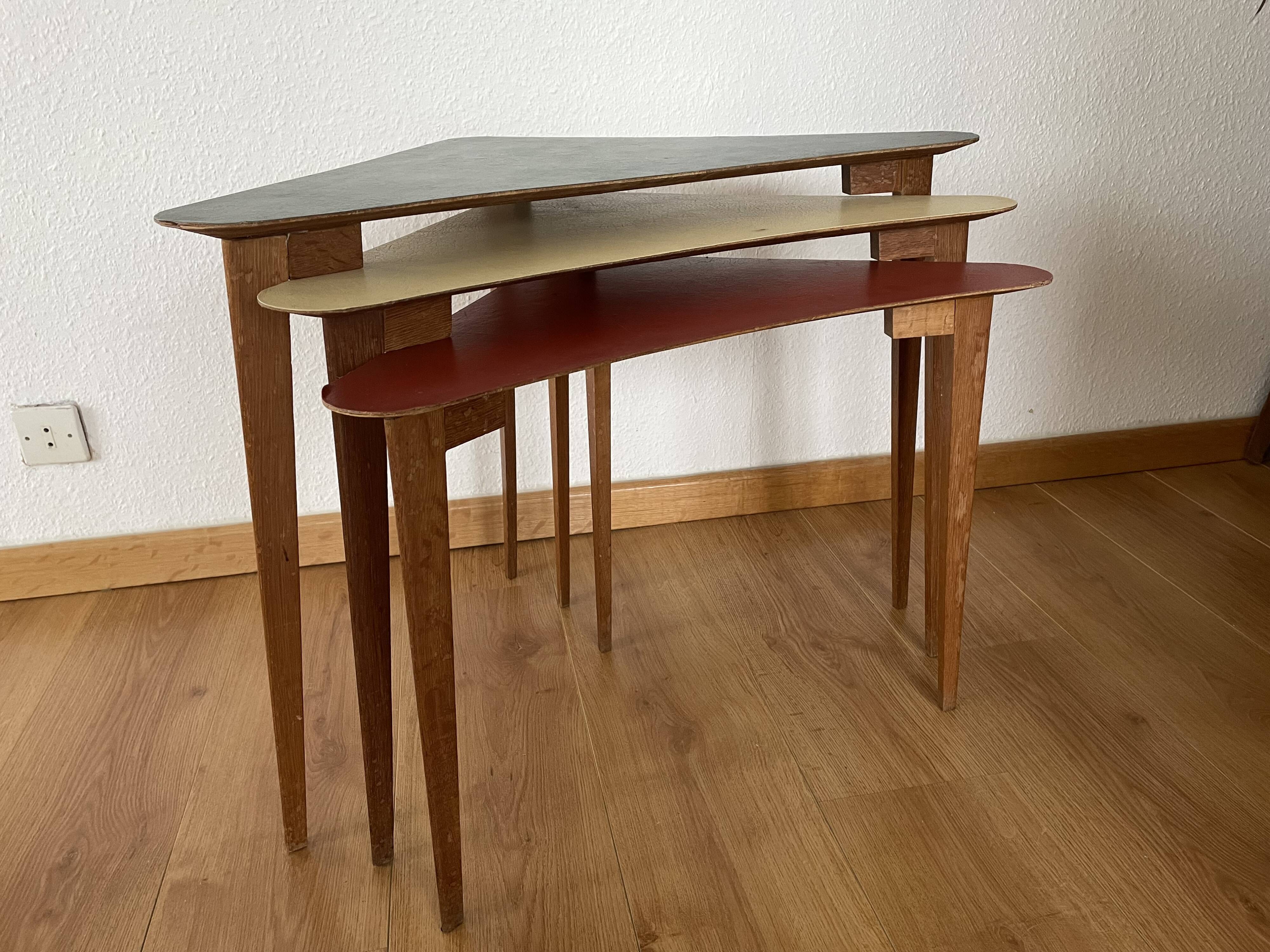 Scandinavian nesting tables 60s