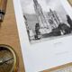 Notre-Dame of Antwerp, old engraving, printed in 1841.