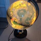 Globe terrestre lumineux année 1970