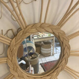 Rattan mirror
