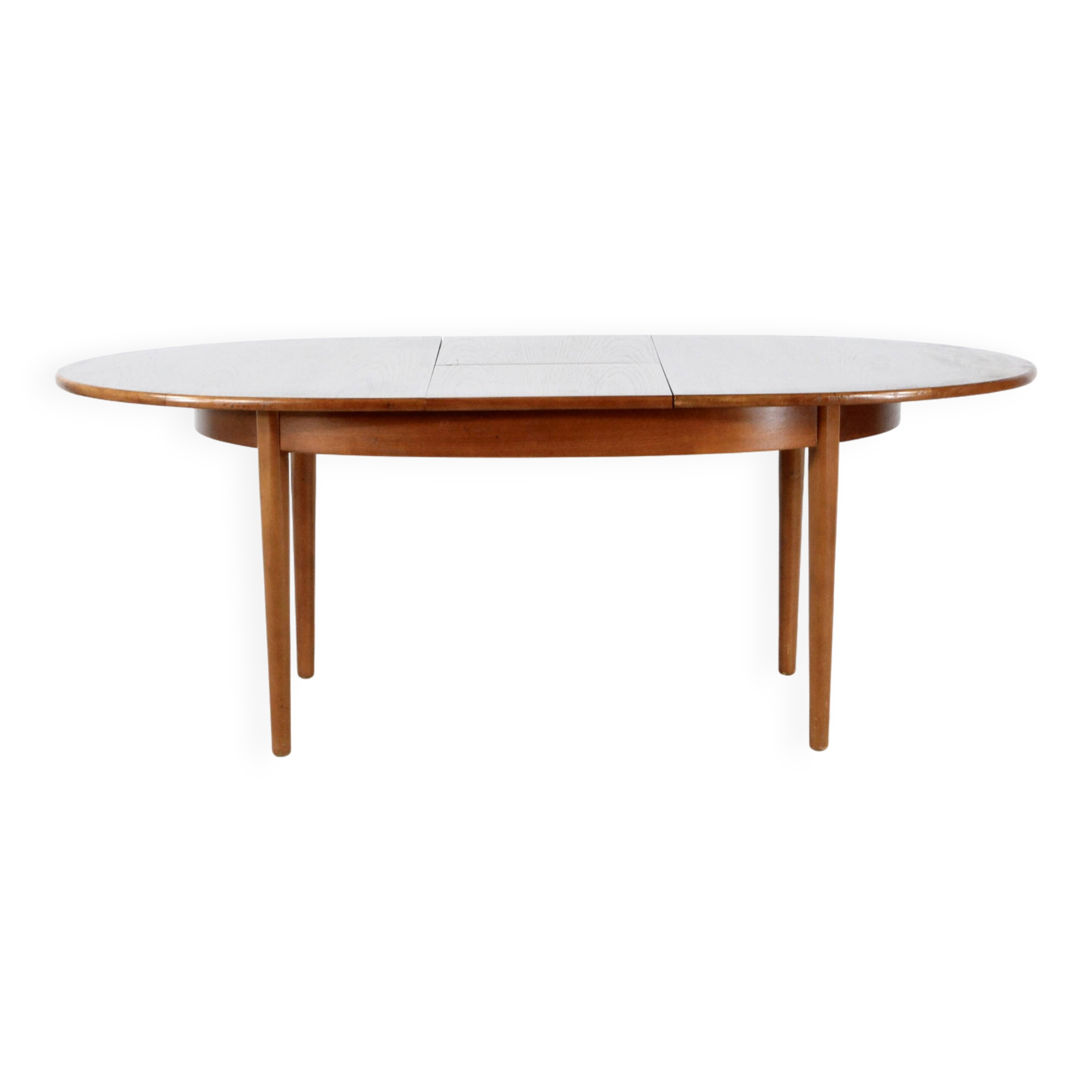 Table à manger extensible vintage en teck d'inspiration danoise