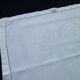 Set de 6 serviettes de table en coton damassé blanc  Vintage