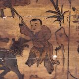 Panel Silkscreened wood China 19th
