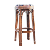 Tabouret de bar en rotin vintage