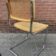 Ensemble de 4 Chaises vintage modèle Cesca B32 en chrome et bois