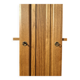 Display cabinet, solid oak, 1970s.