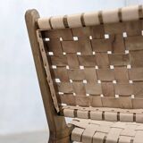 Chic Moroccan leather armchair