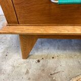 Vintage chest of drawers with compass feet