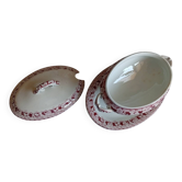 Antique sauce boat from the late 19th century, ironstone.