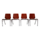 Set of 4 Hiller chairs, Germany, 1970s