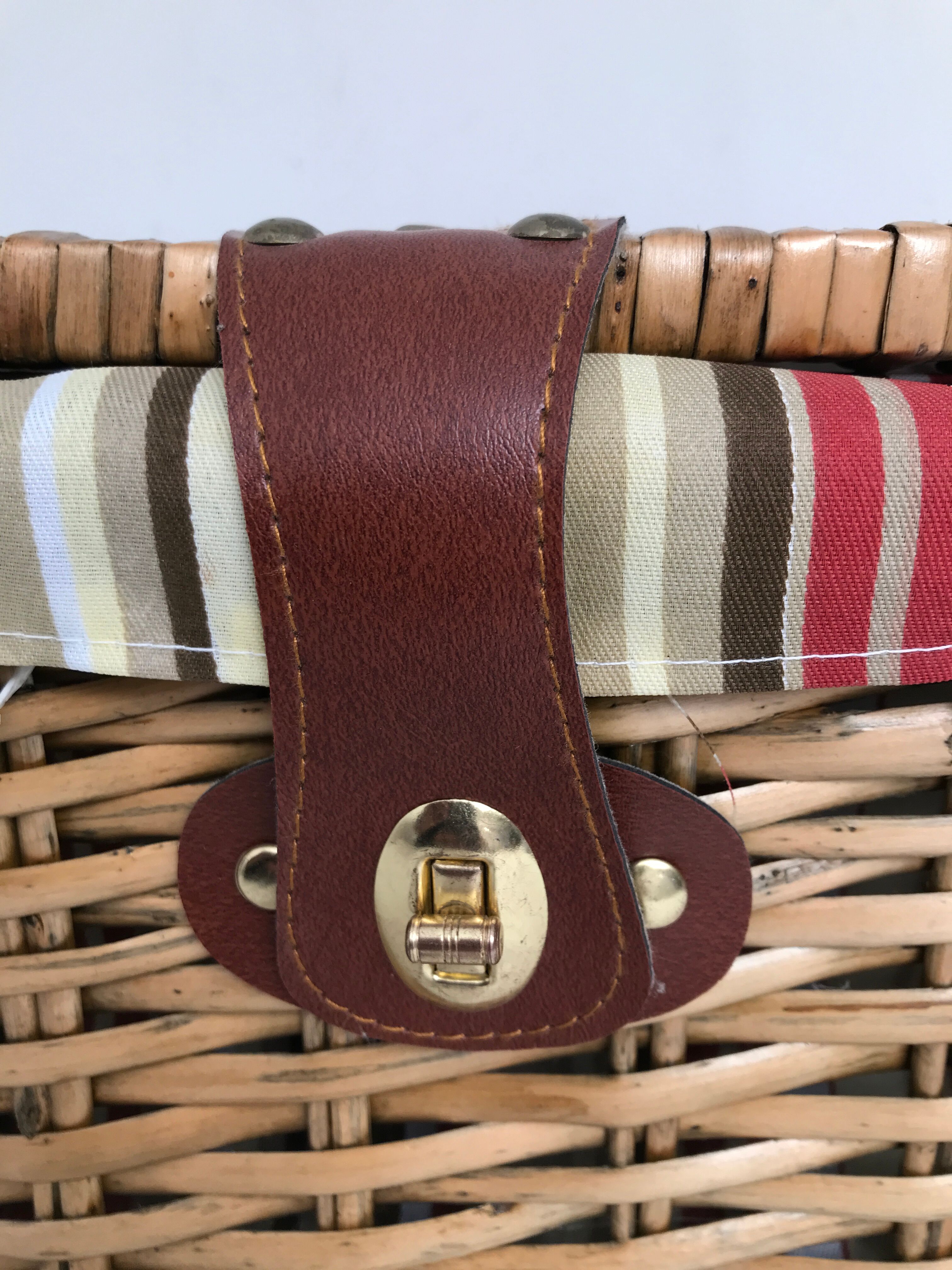 Vintage picnic basket