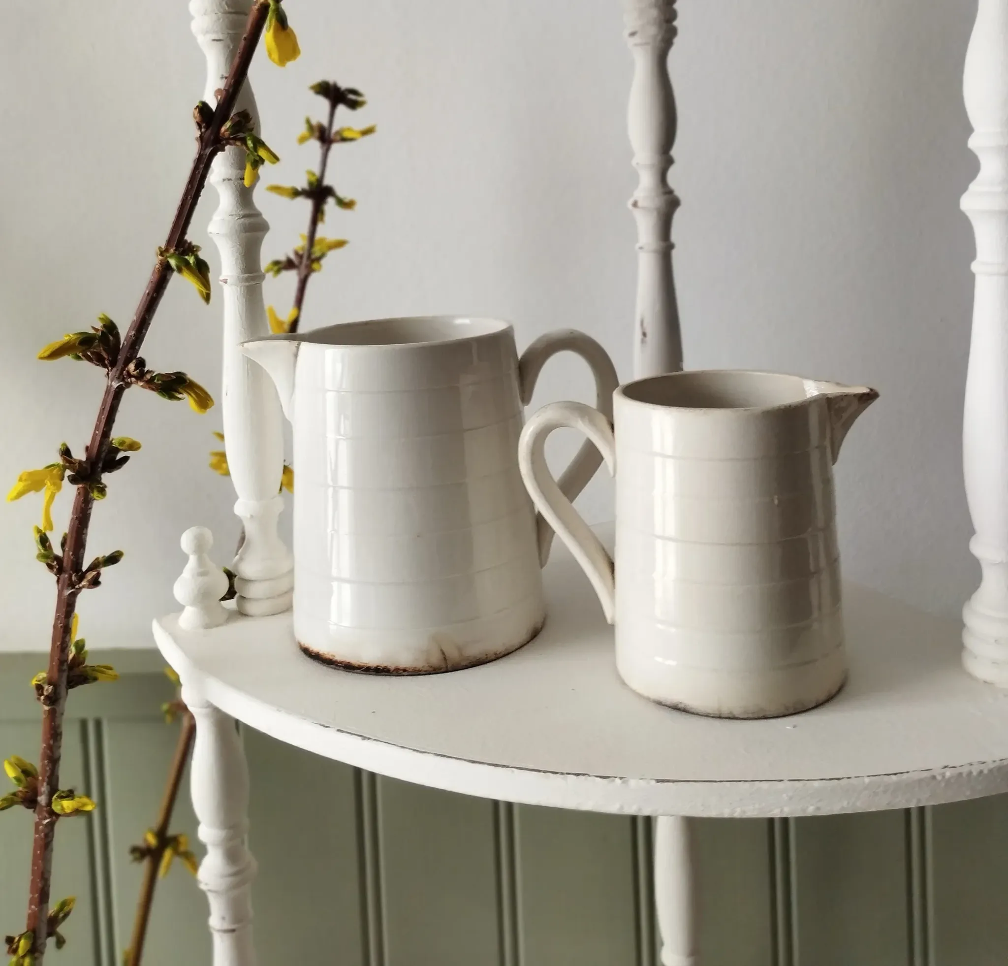 Pair of small jugs Utzschneider & Sarreguemines
