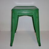 Perforated Metal Industrial Stool, Andriot for Tolix, France