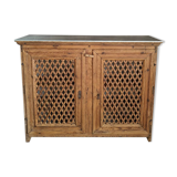 Antique solid pine sideboard with zinc top.