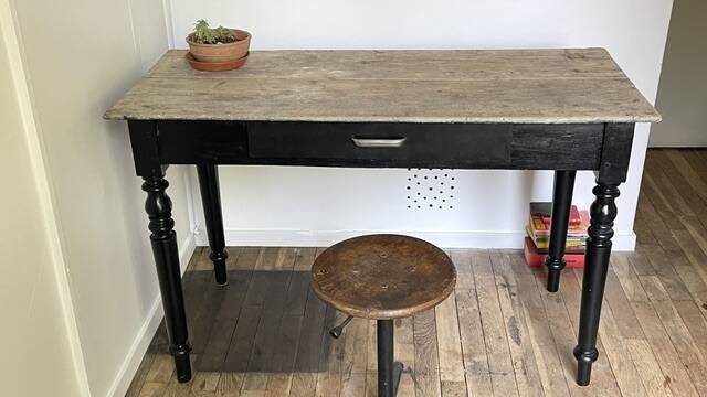 TABLE Desk ANTIQUE Louis Philippe style