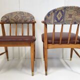 Suite of 4 vintage armchairs 1960