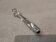 Silver-plated metal sugar tongs, Ercuis silversmith, Louis XV model, 29