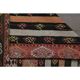 Striped Kilim Turkish Vintage Handmade Pink Orange Wool Area Rug 177x268