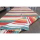 Vintage Turkish Oushak Handmade Wool Cotton Red Runner Rug 123x356