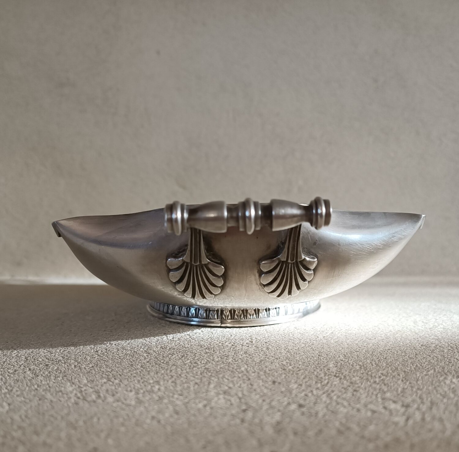 Silver metal basket signed Roux Marquiand