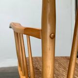 Mid-Century rocking chair model WK-S 7 in beech by Arno Lambrecht for Wk Möbel, 1950s.