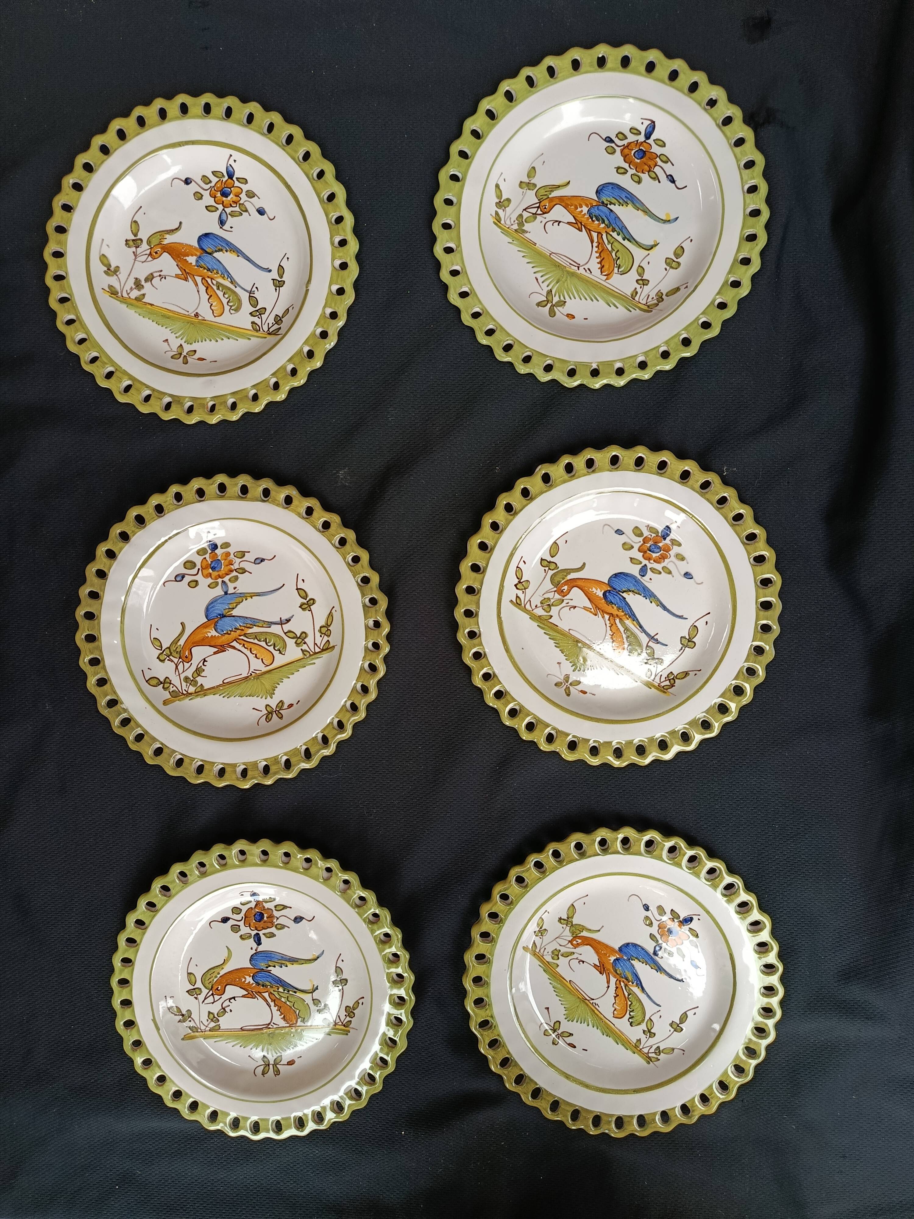 6 dessert plates Martres Tolosane