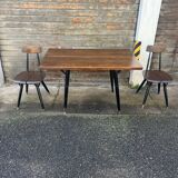 Set of table and chairs by Ilmari Tapiovaara Pirkaa.