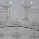 Set of 5 champagne glasses in crystal engraved early twentieth century