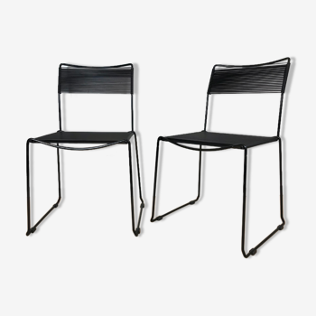 Pair of Chairs Spaghetti Giandomenico Belotti 1980