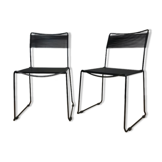 Pair of Chairs Spaghetti Giandomenico Belotti 1980