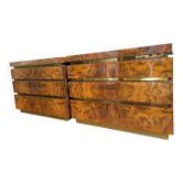 Pair of bedside tables attributed to Jean Claude Mahey.
