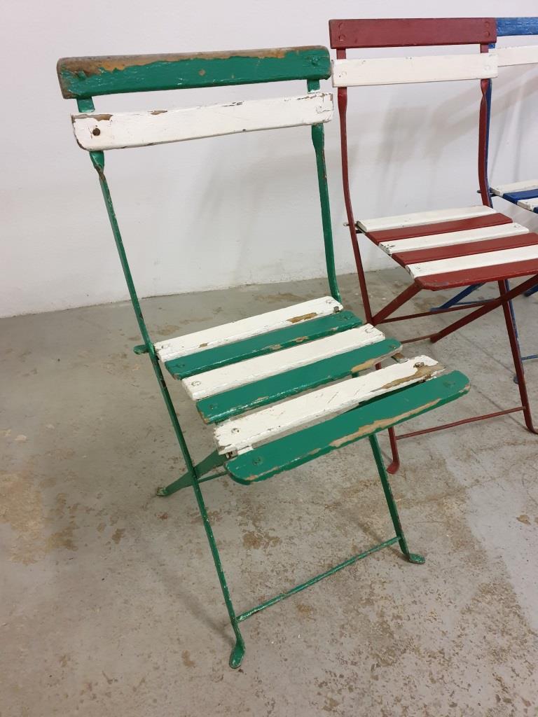 Bistro folding chairs garden