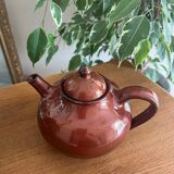 Brick red sandstone teapot from Saint Amand en Puisaye
