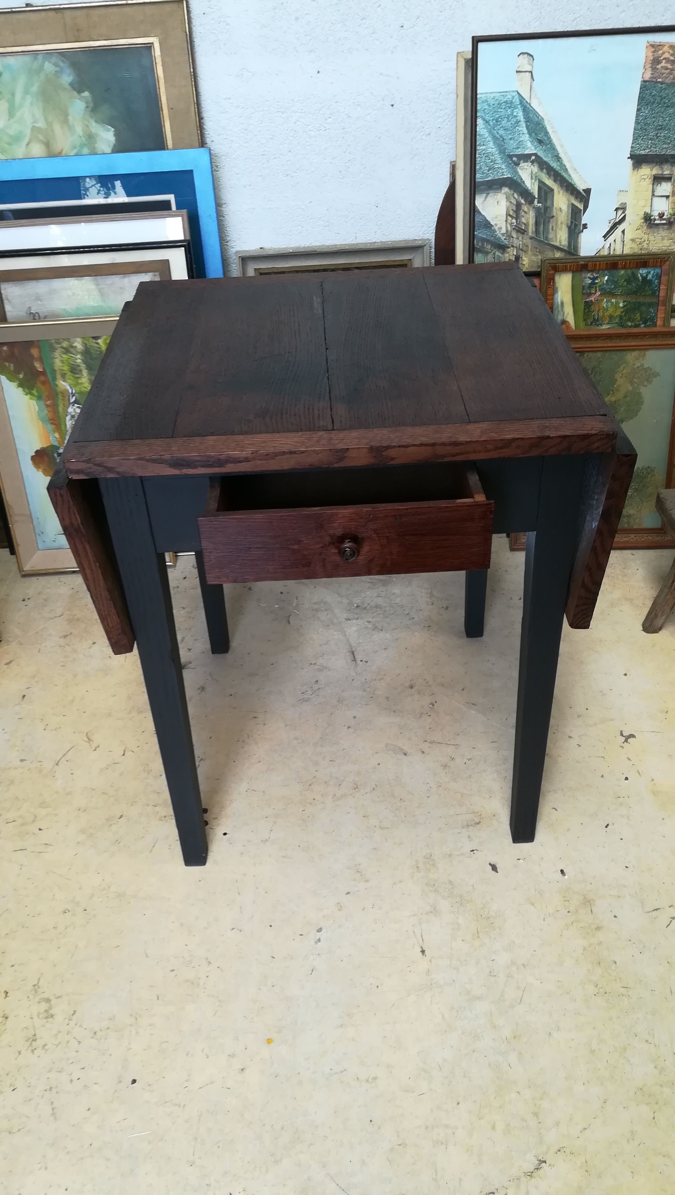 Dark oak table