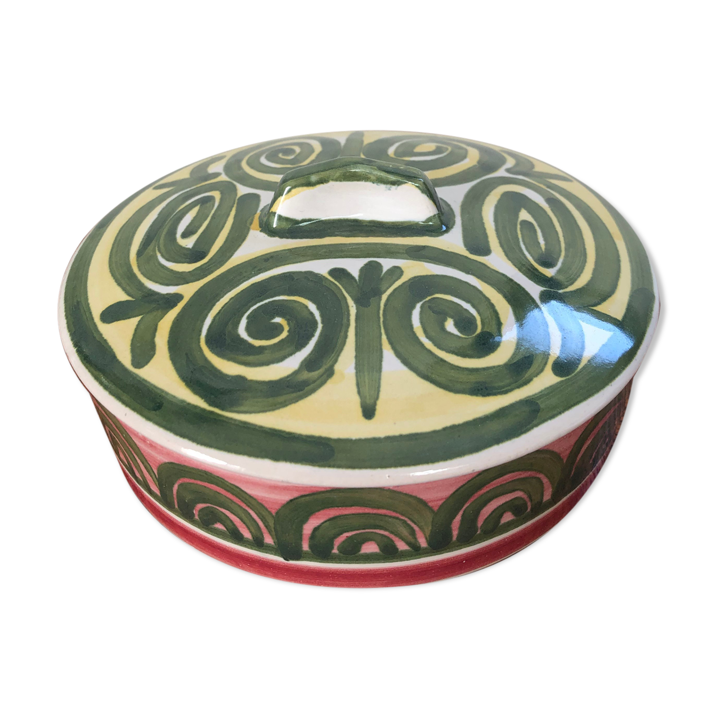 Bonbonnière earthenware Quimper Keraluc