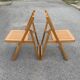 Paire de chaises pliante en bois