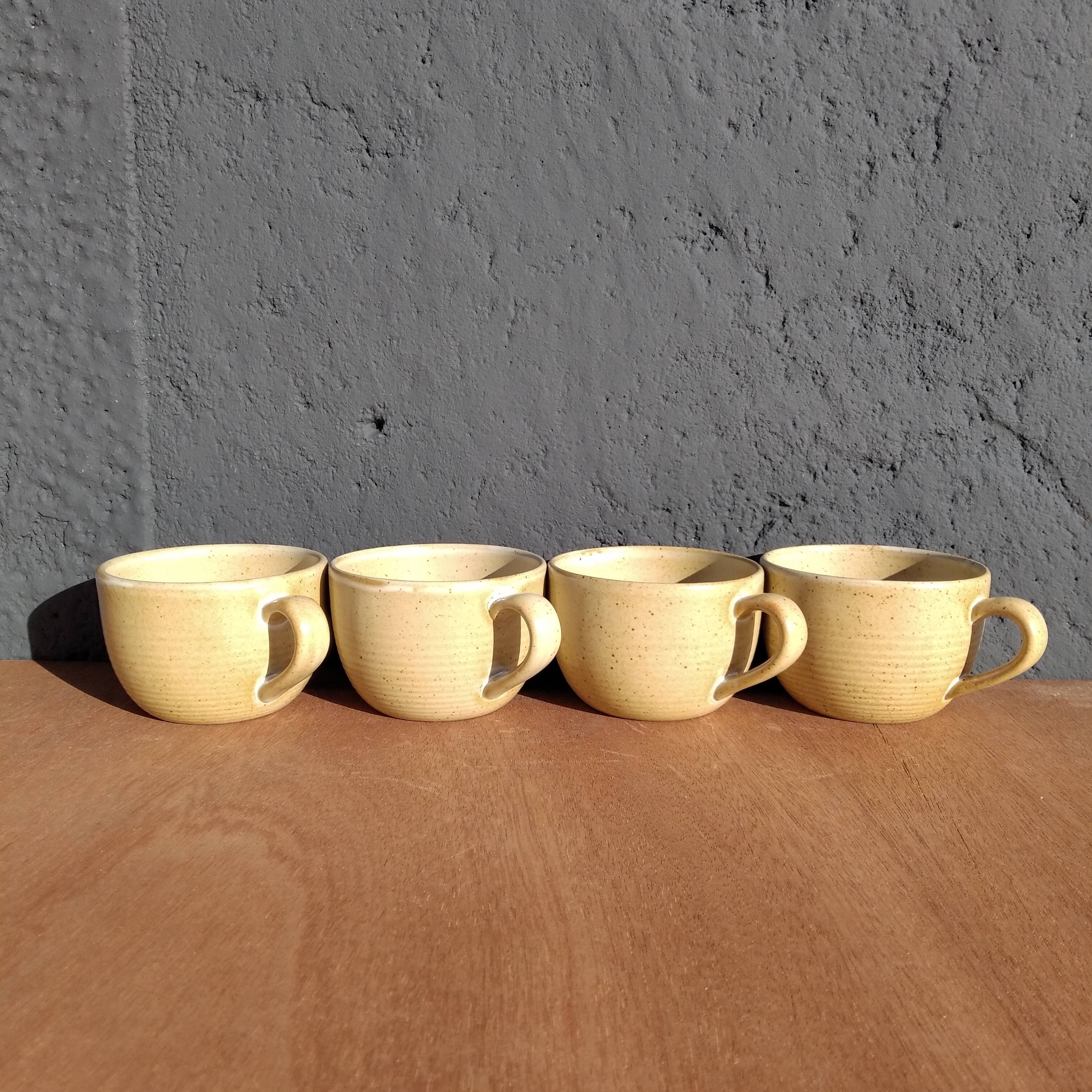 4 tasses grès village