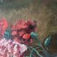 Tableau, bouquet de fleurs oeillets