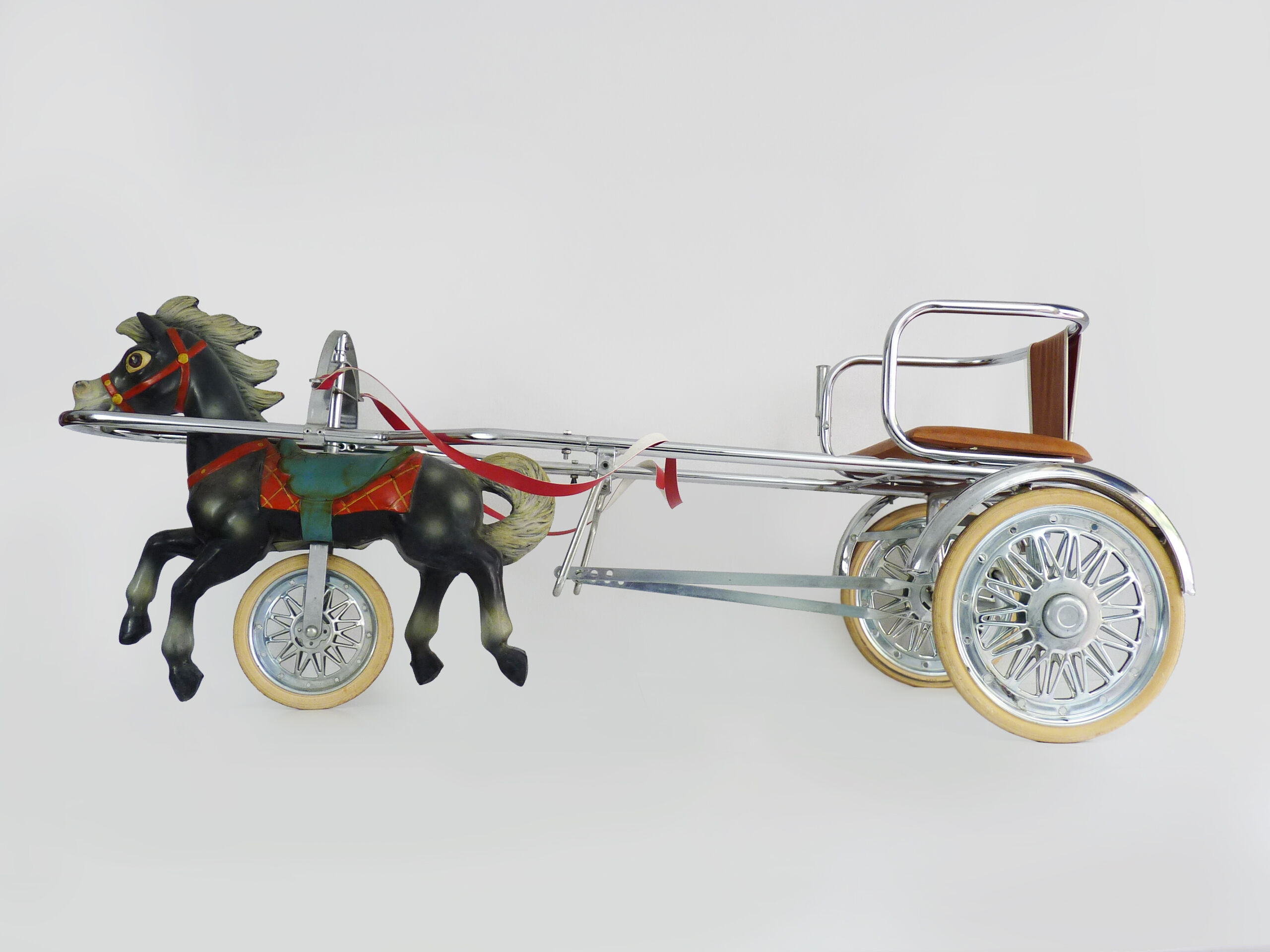 Kart à pédales pour enfant siège réglable acier noir Aiyaplay | Maisons