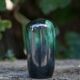 Vase céramique 409/15, vase décoratif, pot à fleurs, vase nuances vert et noir, collection, 60's