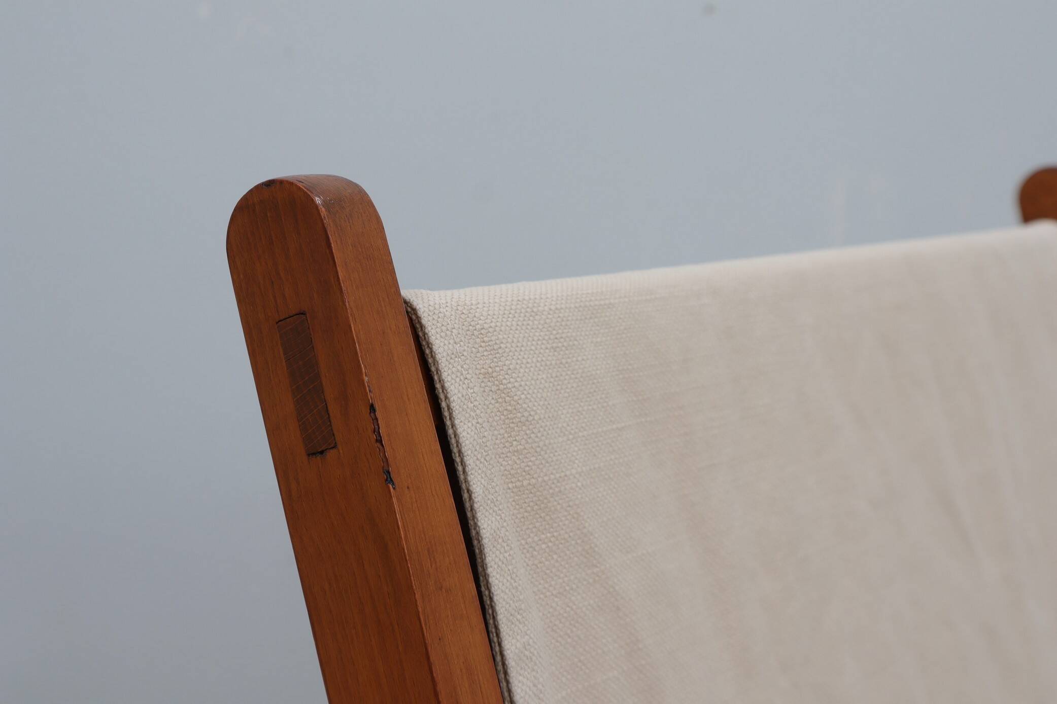 Mid century F.lli Castelli folding deck chair 1940s