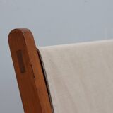 Mid century F.lli Castelli folding deck chair 1940s