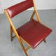 Vintage red Eden folding chair by Gio Ponti